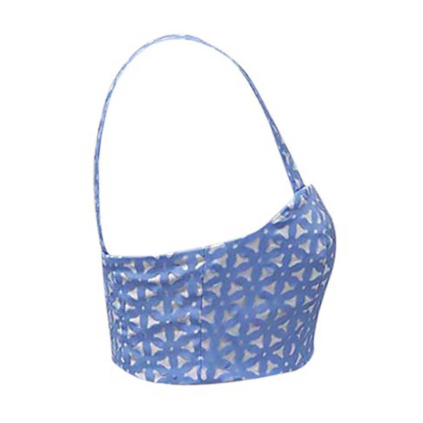 Hollow Hue Blue Print Sling