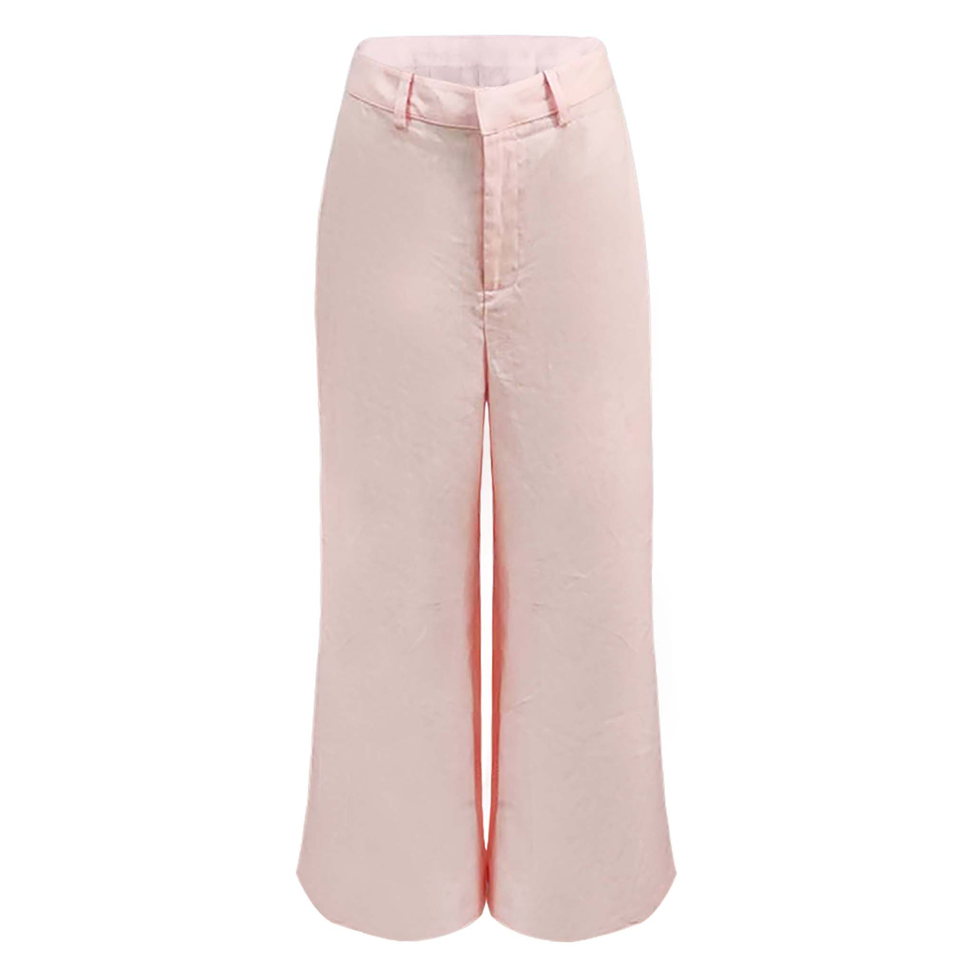 Linen Office Barbie Pink Suit Flare Pant – Yema Fashion