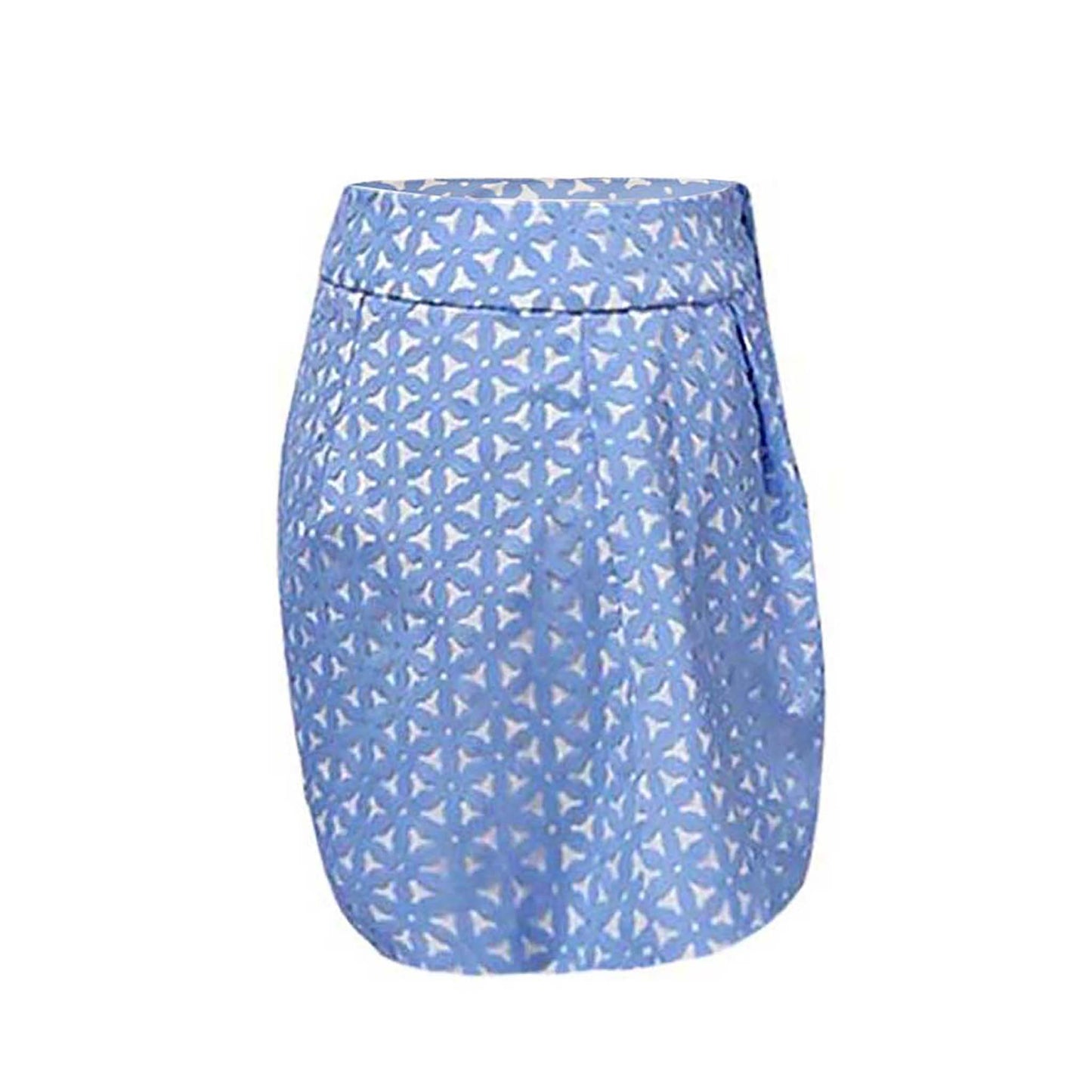 Hollow Hue Blue Print Short