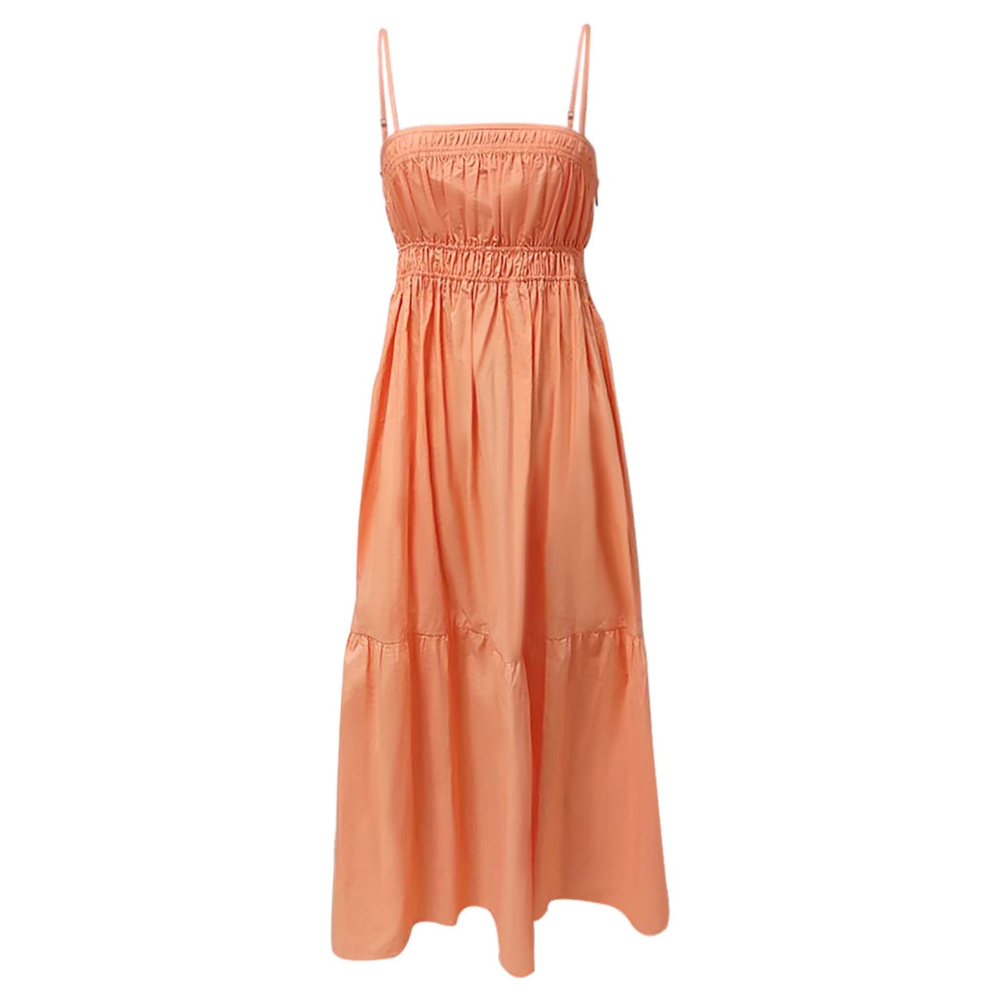 Organge Layered Slip Dress