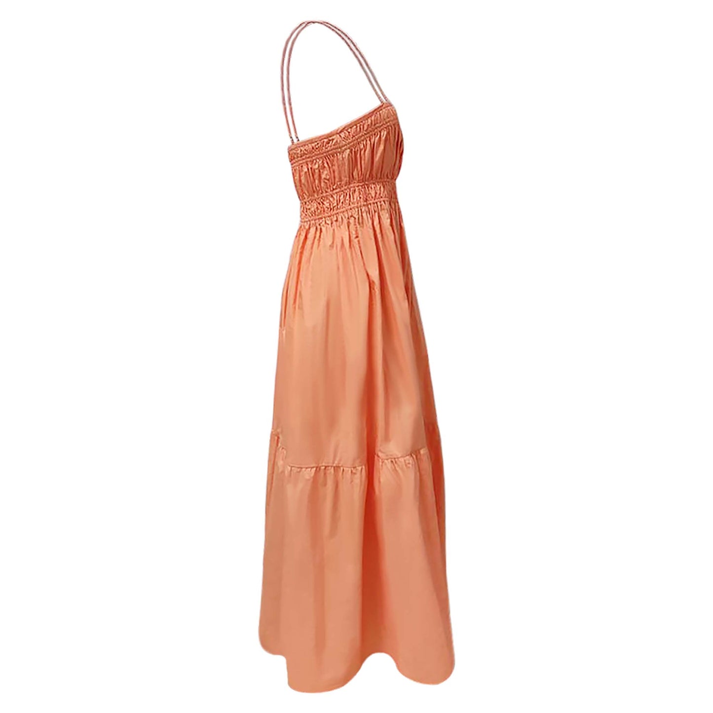 Organge Layered Slip Dress