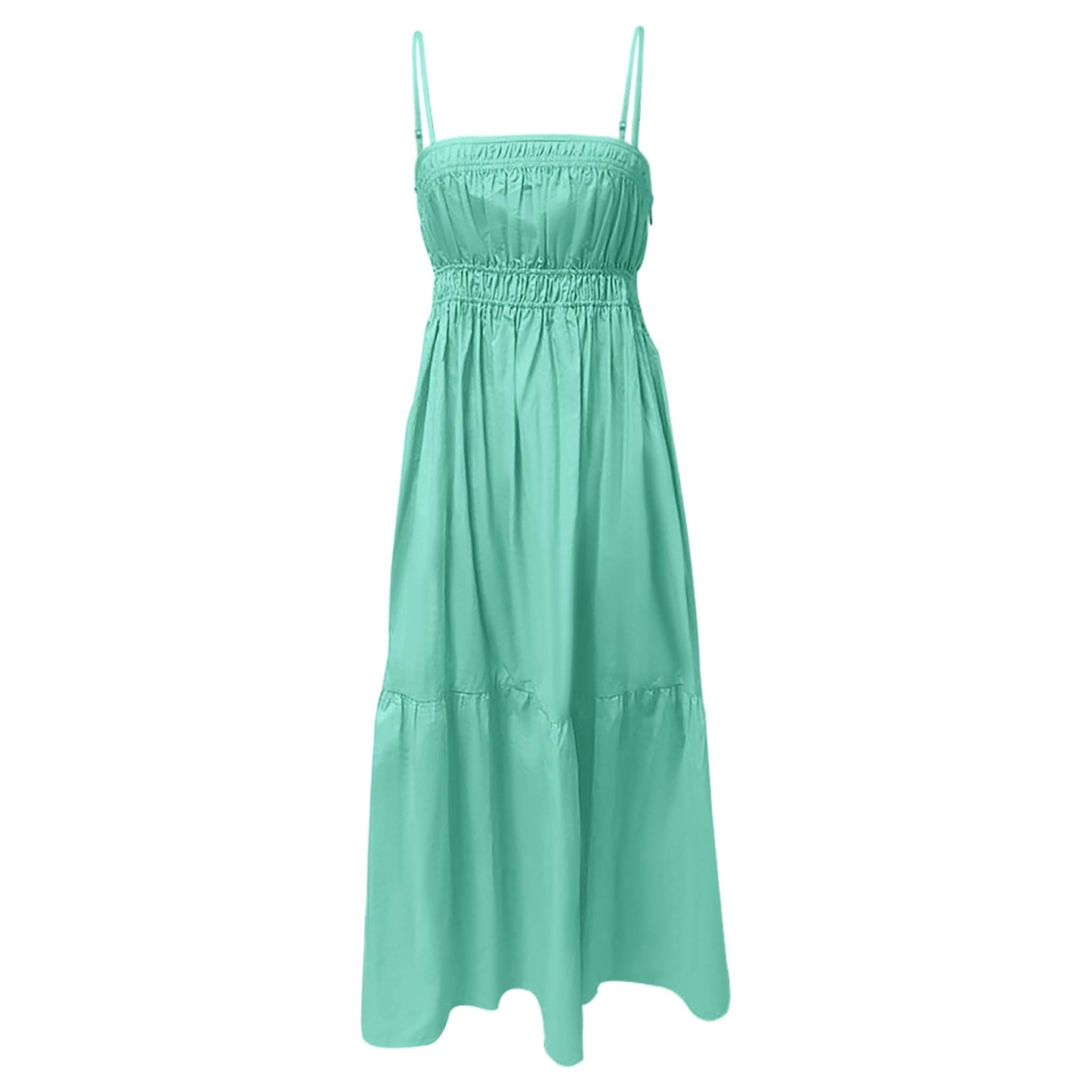 Cyan Layered Slip Dress