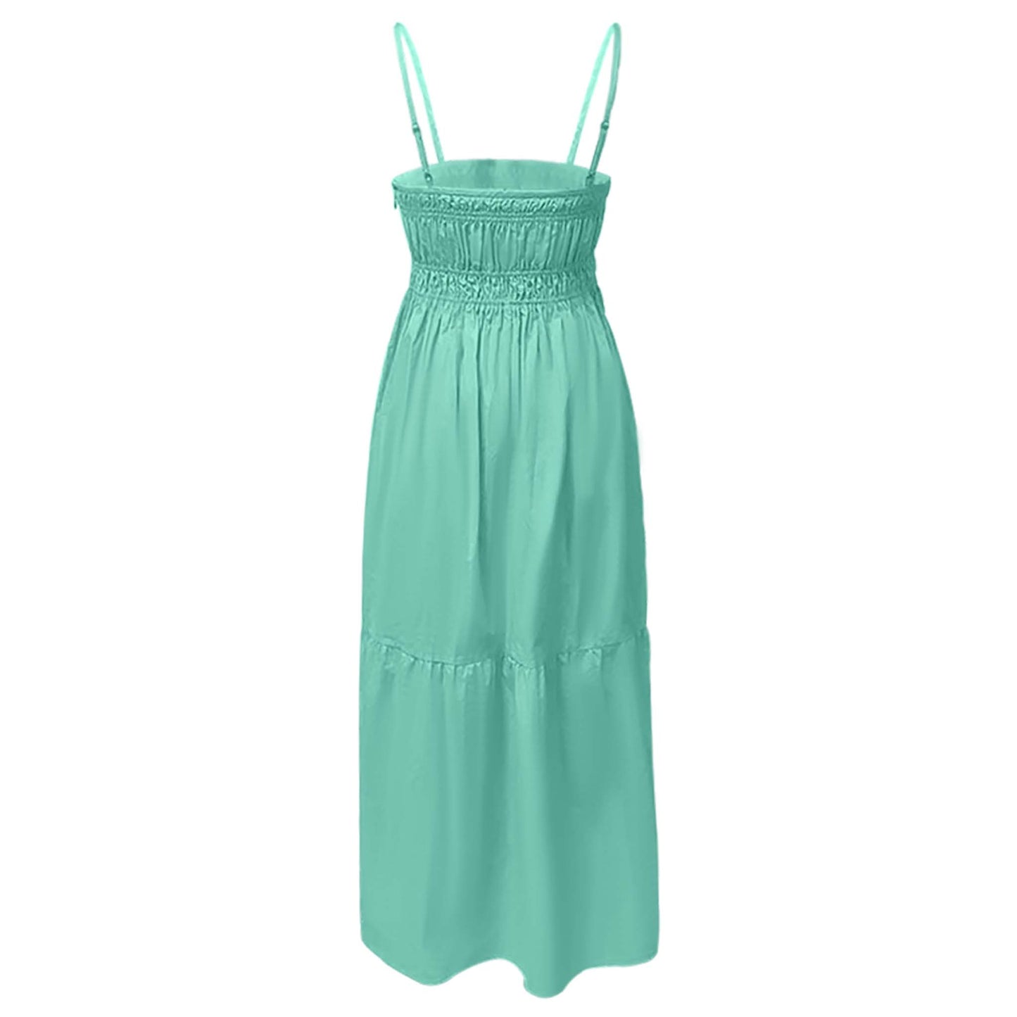 Cyan Layered Slip Dress